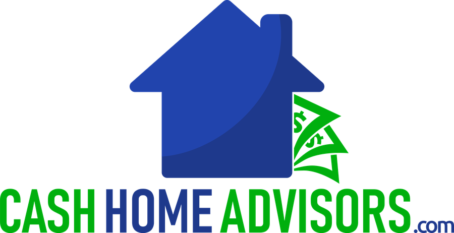 Cash Home Advisors — blue house with cash logo